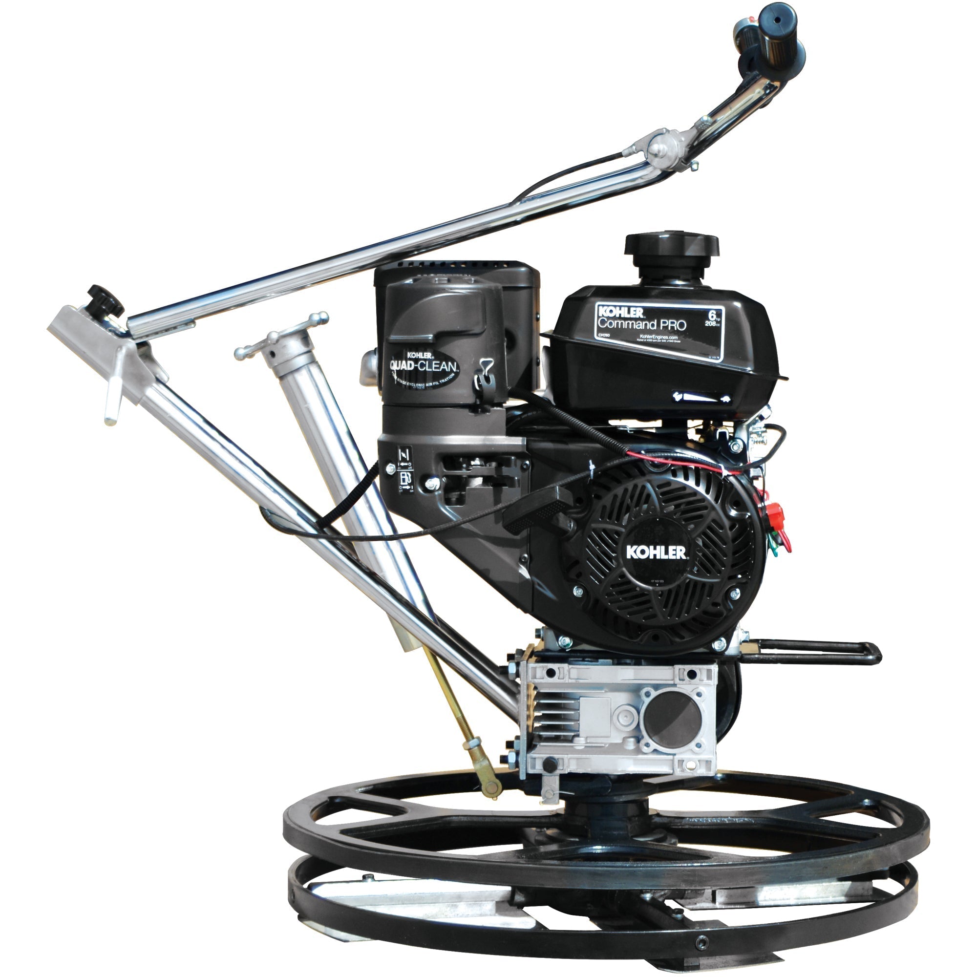 24" Concrete Power Trowel Edger 6HP Kohler Float Pan Blade Screed Finishing Tool