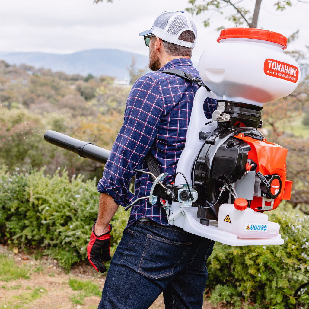 4 Gal Motorized Fertilizer Spreader Broadcast Lawn Seed Ice Melt Salt