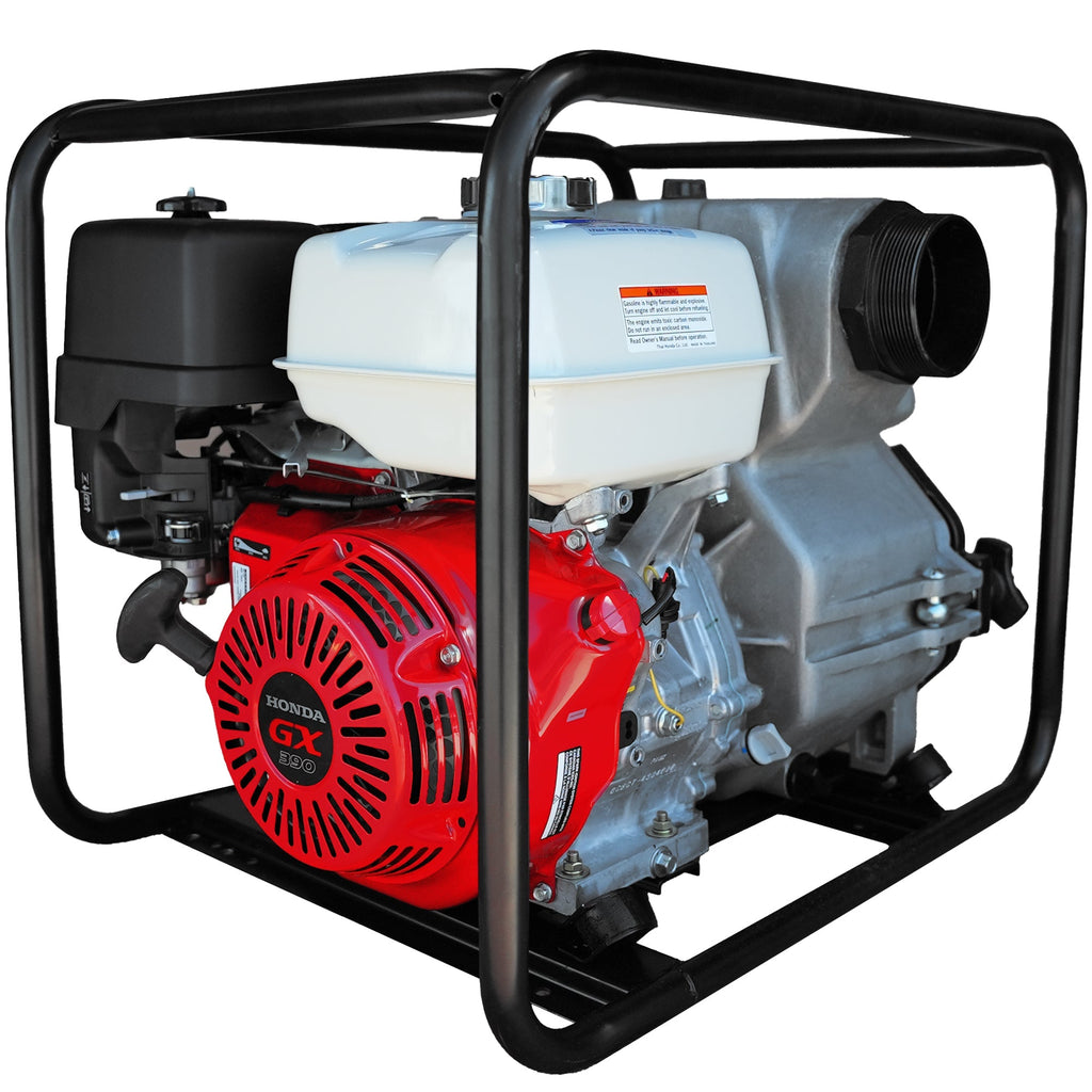 PRE ORDER: 4 Inch Trash Water Pump 423 GPM 13 HP GX390 powered by Honda Portable Utility