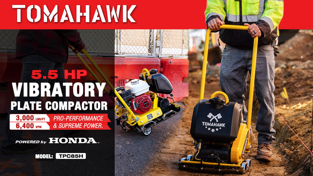 5.5 HP Honda Vibratory Plate Compactor 23x17" for Soil Asphalt Paver Compaction