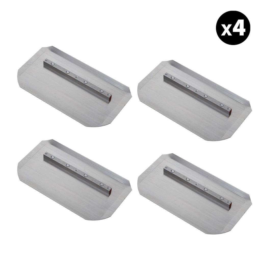 Set of 4 - 4.75″ x 9″ Replacement Combo Trowel Blades Bar Mount for Tomahawk 24" Power Trowels