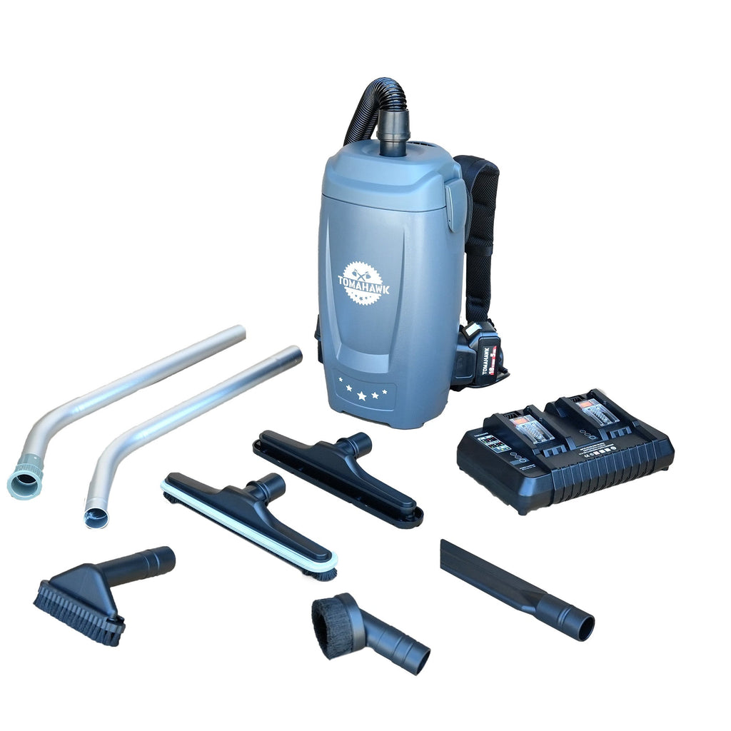 18V Battery Powered Backpack Vacuum 6L for Janitorial Cleaning – Lightweight Cordless Commercial Vacuum with Quiet Operation