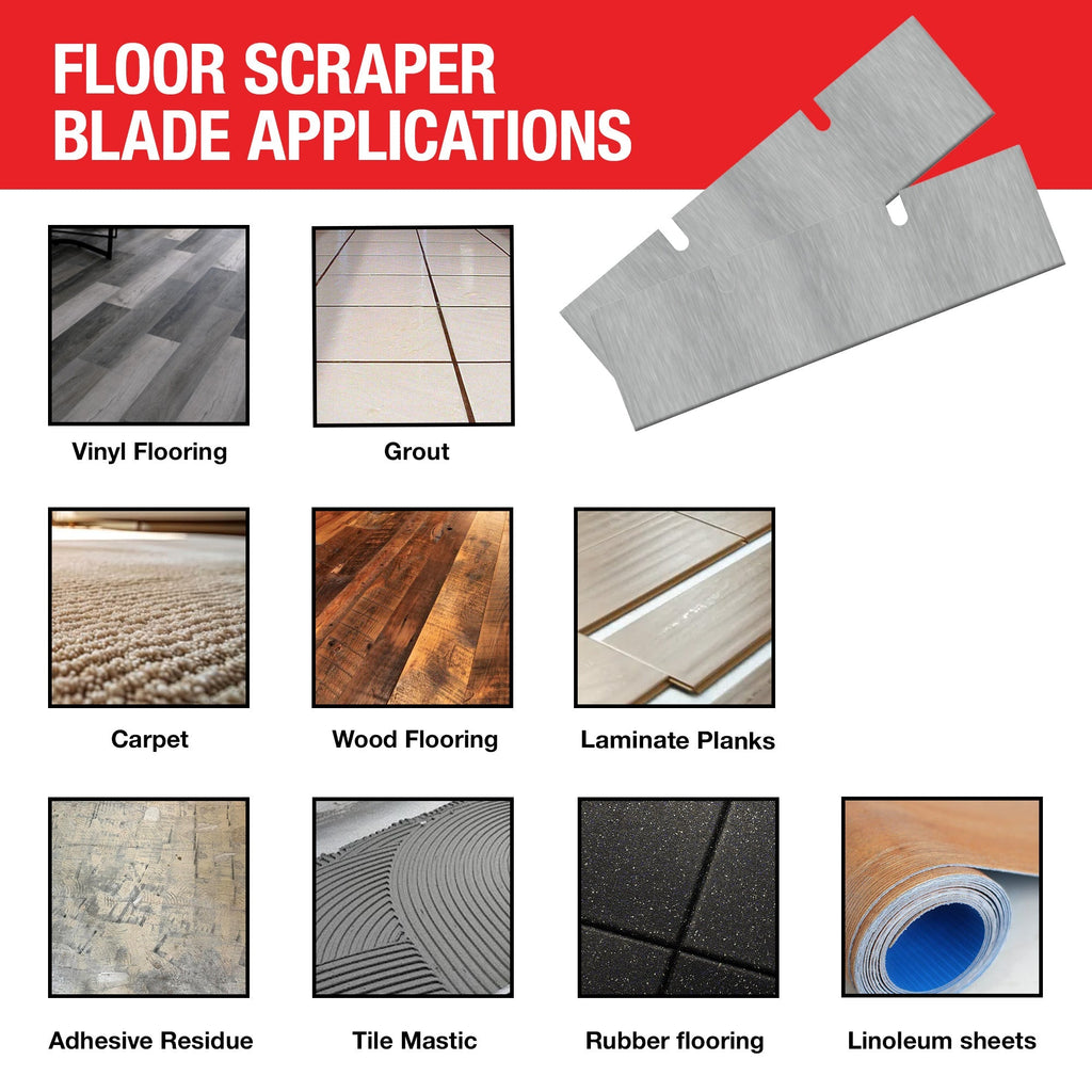 7" X 3" General Purpose Floor Scraper Tile Stripper Blade for TSCP8