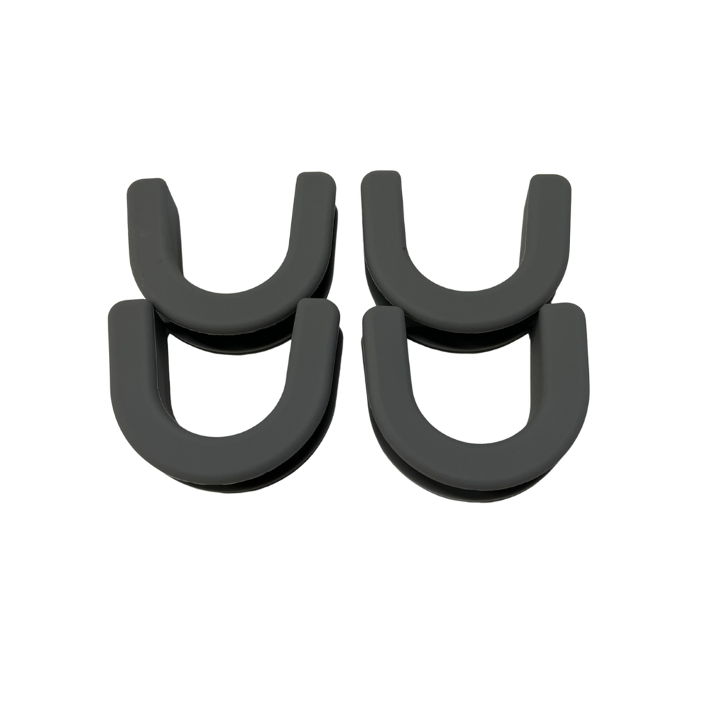 TRAPSKI Non-Skid Rubber Slot Inserts for Ski & Snowboard Racks – Gray 4-12 Packs