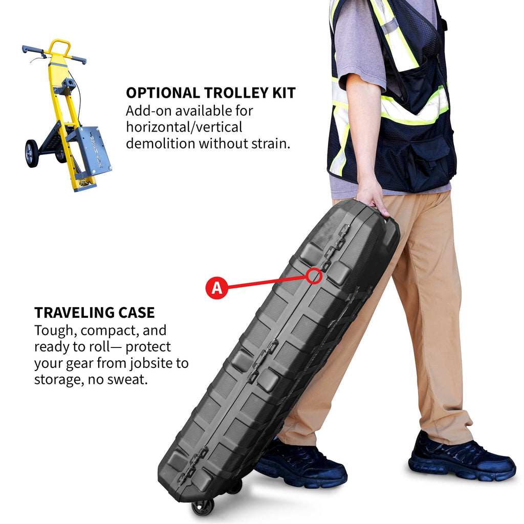 Tomahawk Electric Demolition Jack Hammer 35 lb 1500W 1-1/8" Hex Breaker for Concrete Asphalt Tile Removal Heavy Duty Jackhammer