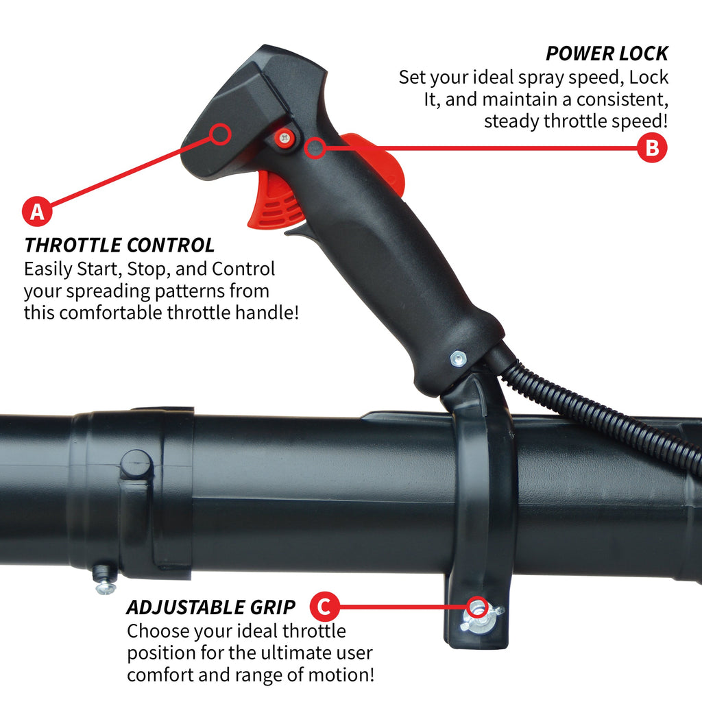 4 Gal Motorized Fertilizer Spreader Broadcast Lawn Seed Ice Melt Salt
