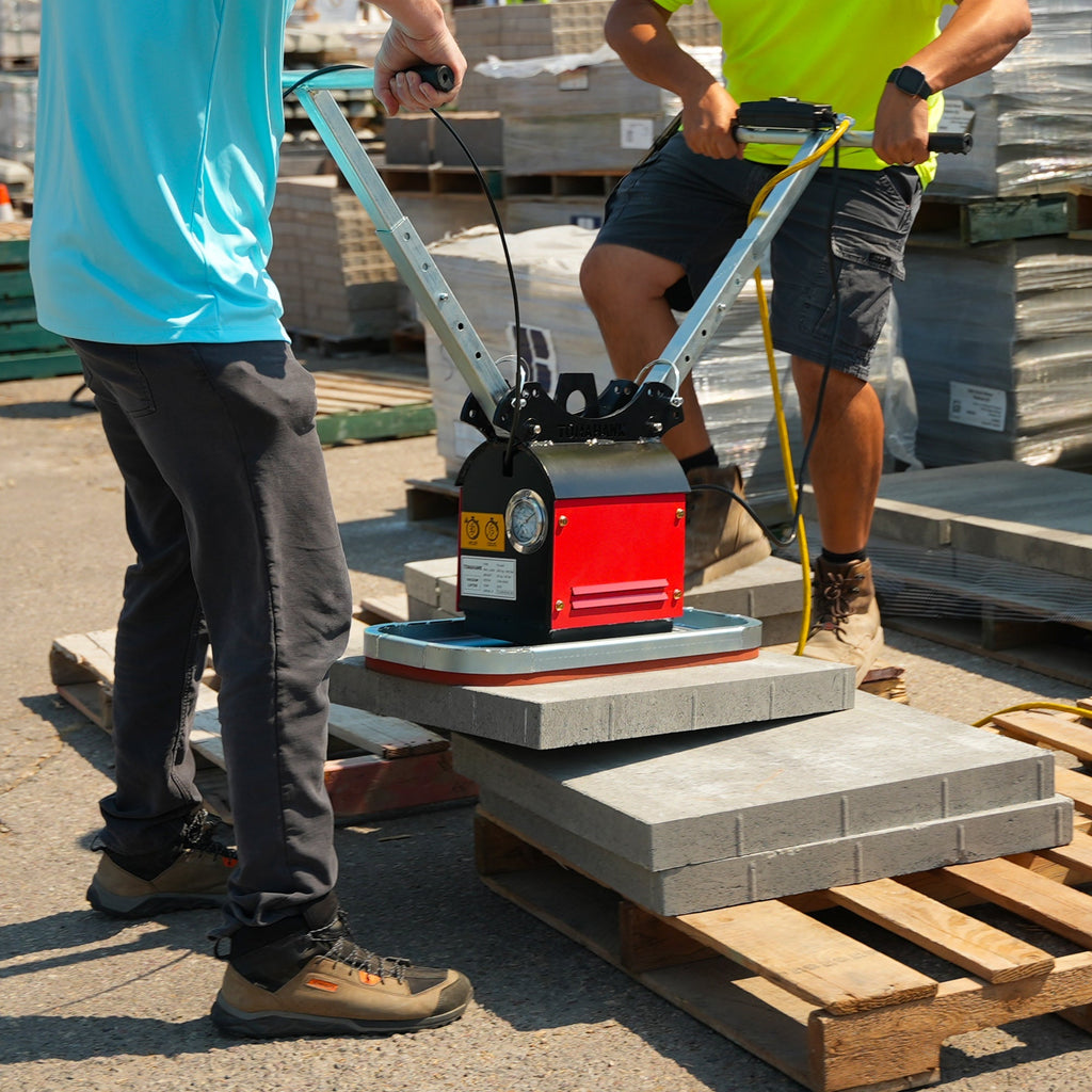Tomahawk 440 lb Electric Paver Slab Vacuum Lifter 1200W for Hardscaping, Concrete, and Stone Placement