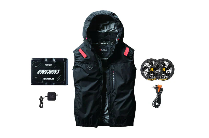 24V Battery-Powered Fan-Cooled Vest Complete Cooling System