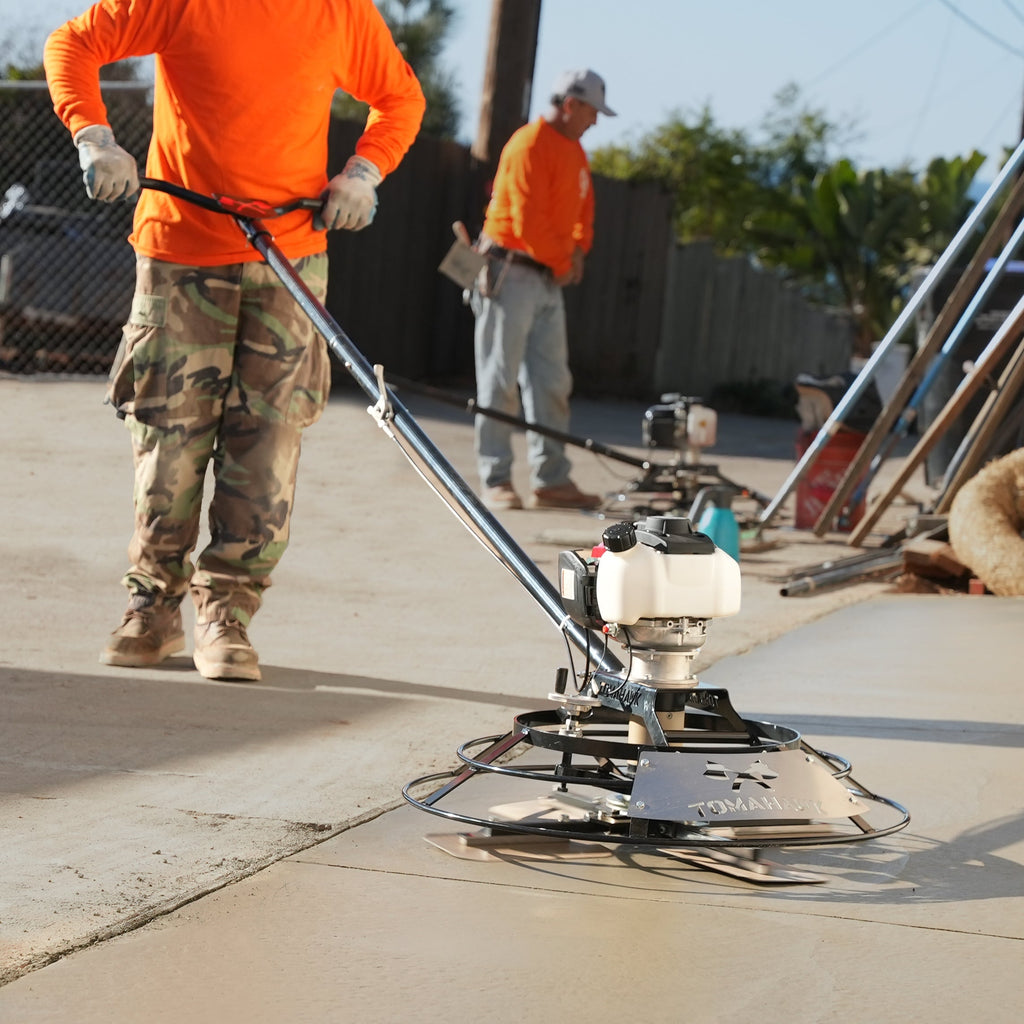 Set of 4 - 6″ x 10.5″ Replacement Combo Trowel Blades Bar Mount for Tomahawk 30" Portable Trowels