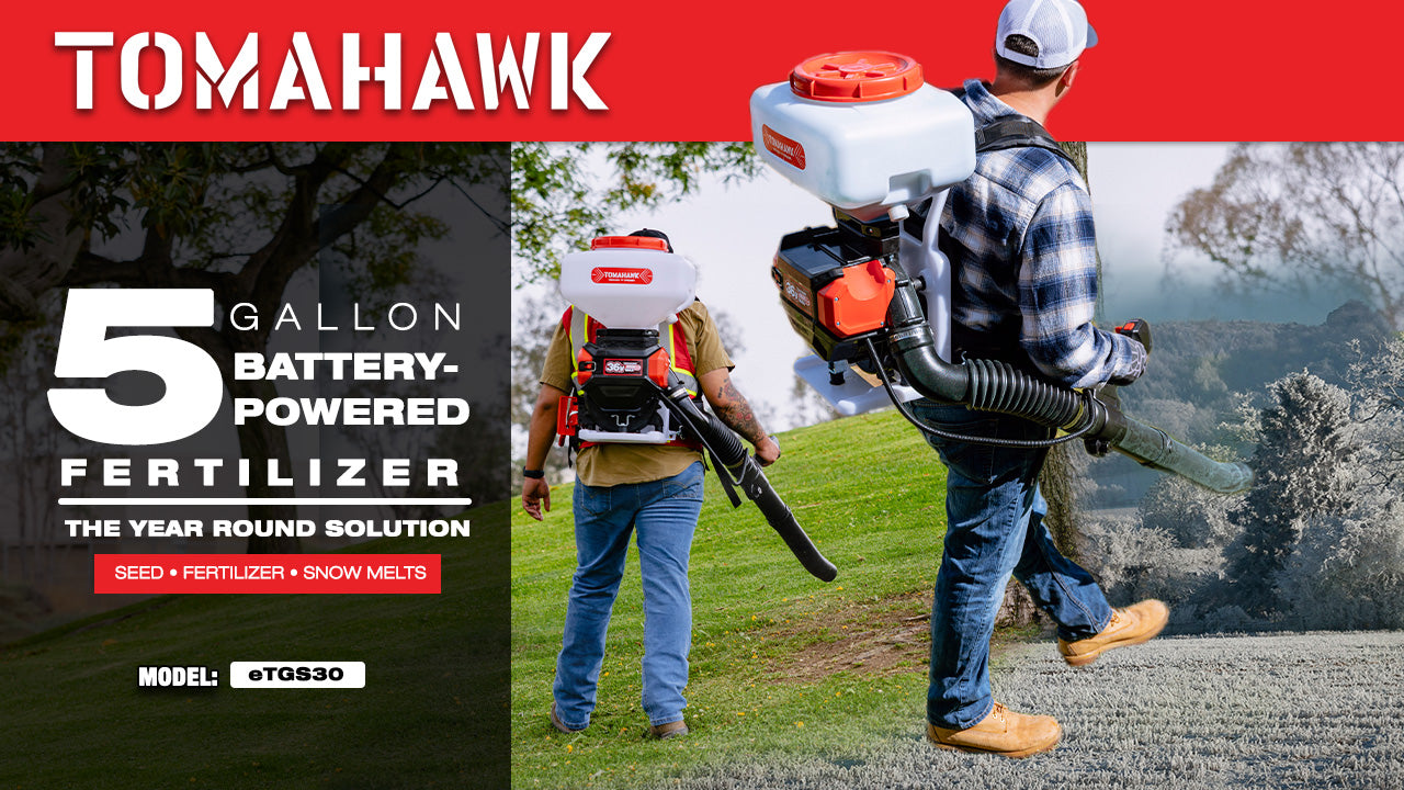 5 Gal Battery-Powered Fertilizer Spreader Broadcast Lawn Seed Ice Melt Salt