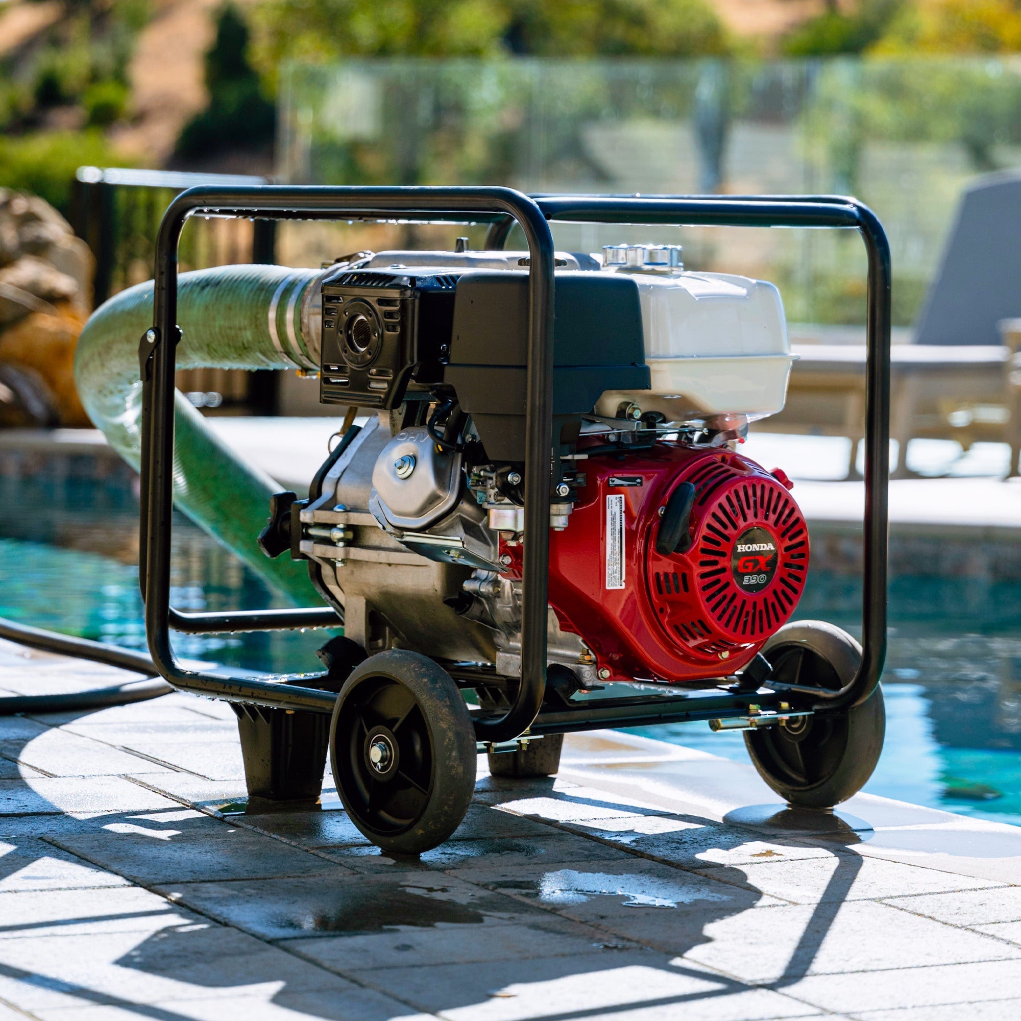 PRE ORDER: 4 Inch Trash Water Pump 423 GPM 13 HP GX390 powered by Honda Portable Utility