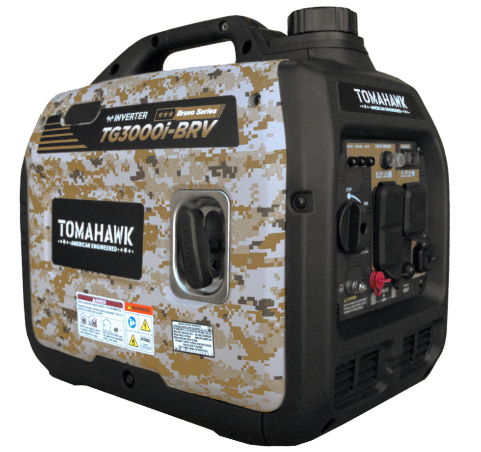 3000 Watt Inverter Generator Super Quiet Portable Gas Power Professional Use - Camo Special Edition