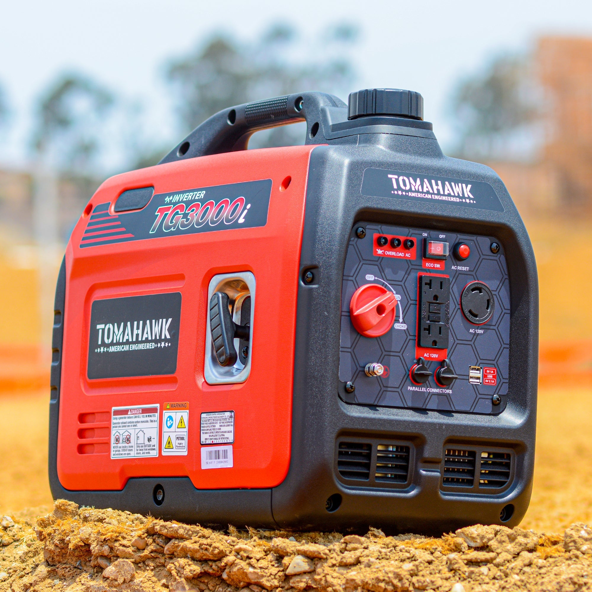 3000 Watt Inverter Generator Super Quiet Portable Gas Power Professional Use - Camo Special Edition