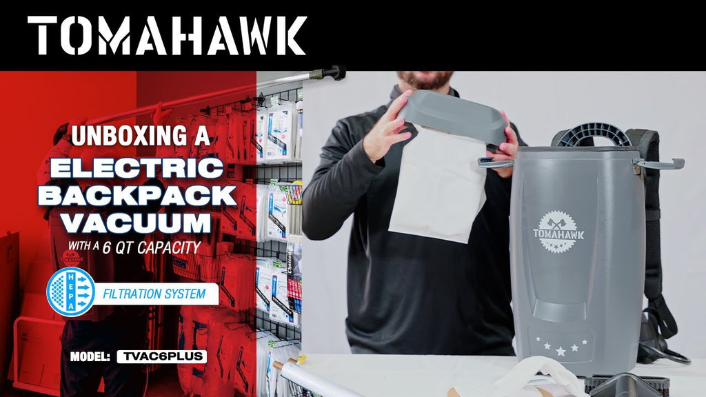 Replacement 6 Qt. Backpack Vacuum Bags for Electric Backpack Vacuum TVAC6PLUS – Pack of 5