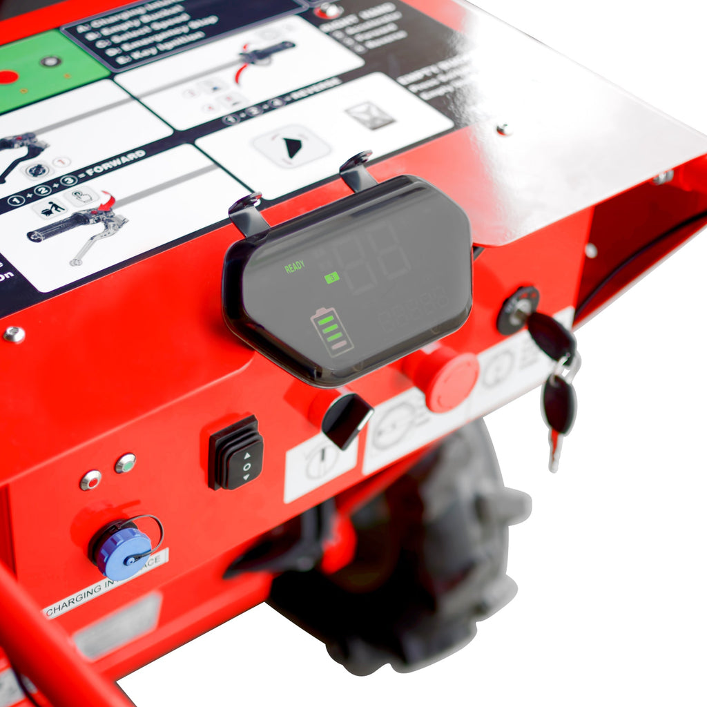 30" Concrete Power Buggy Electric Battery Mini Dumper 660-lb. Bucket Capacity