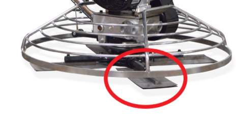 Set of 4 - 6″ x 18″ Replacement Finishing Trowel Blade Bar Mount for Tomahawk 46" Power Trowels