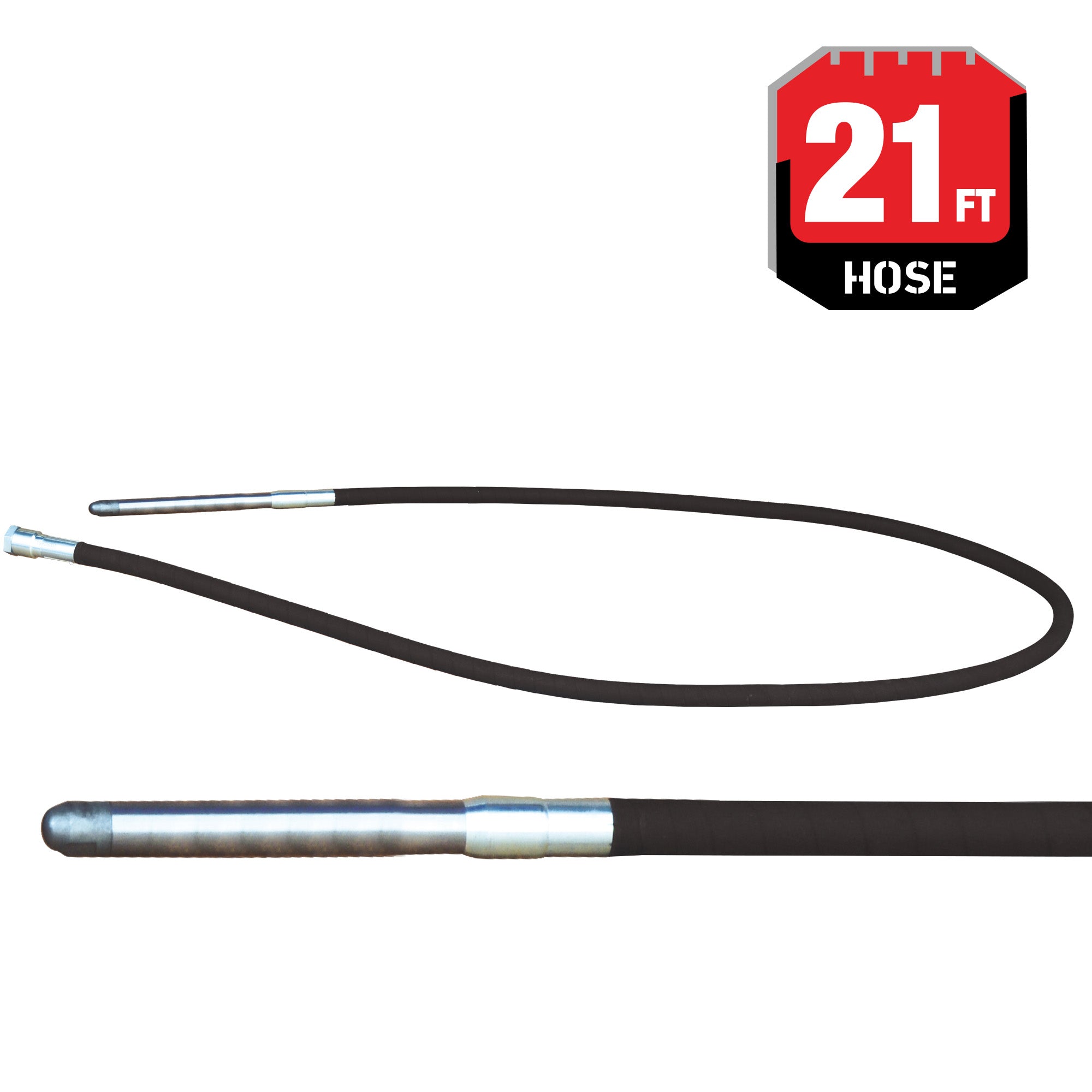 21 ft Concrete Vibrator Flexible Shaft Hose For Concrete Backpack Vibrator