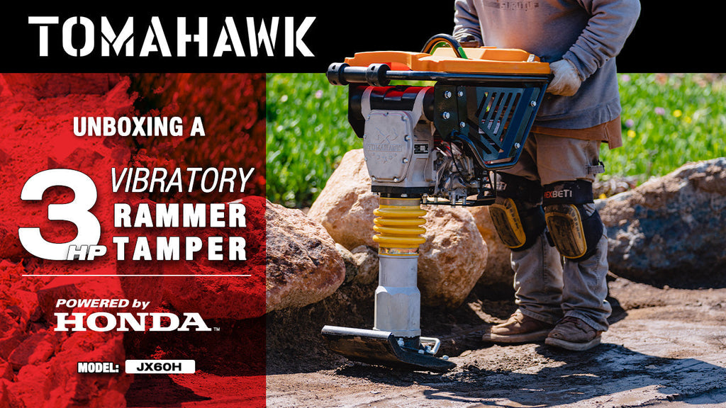 3 HP Honda Vibratory Rammer Tamper with Honda GX100 Engine 3350 lbs/ft