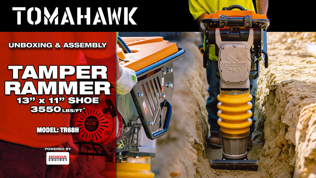 PRE ORDER: 3.6HP Honda Vibratory Rammer Jumping Jack Tamper with Honda GXR120 Engine Impact Force 3,550 lbs/ft