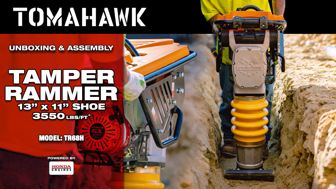 PRE ORDER: 3.6HP Honda Vibratory Rammer Jumping Jack Tamper with Honda GXR120 Engine Impact Force 3,550 lbs/ft