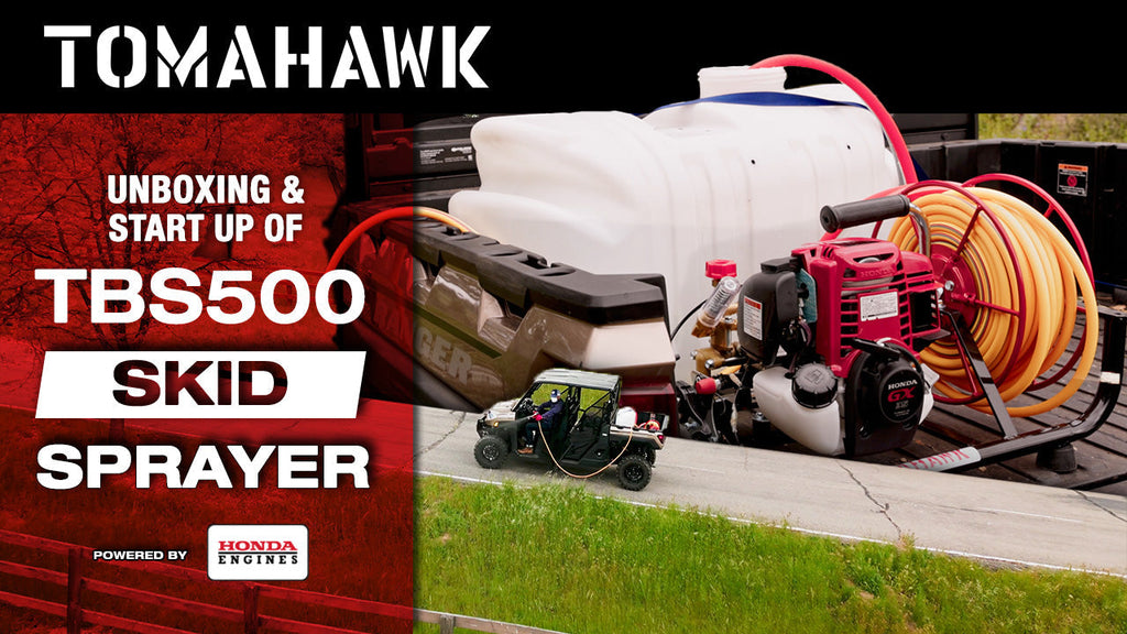 1.6HP Skid Sprayer Barrel Mount Only with Honda GX35 100ft Hose and 500 PSI Pump for Pest Control